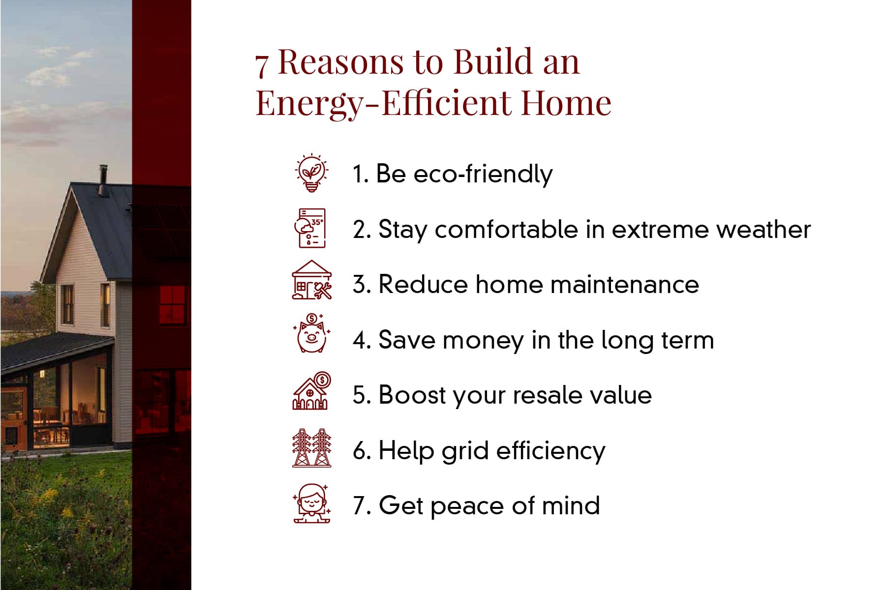 Reasons to build an energy efficient home